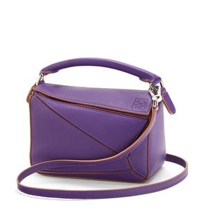 Purple Loewe mini puzzle bag